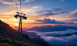 Immagine della funivia del Faito durante l'inchiesta