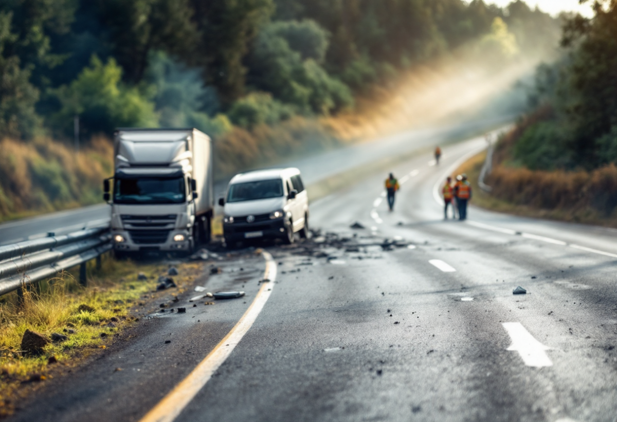 Incidente mortale sulla A4: un camion e un furgone coinvolti