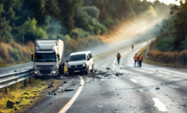 Incidente stradale sulla A4 tra camion e furgone