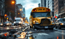 Incidente tra un Tir e un bus scolastico sulla Pedemontana