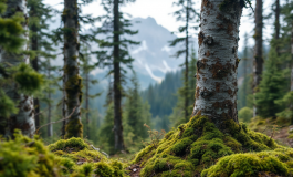 Boscaiolo in un bosco del Friuli dopo un incidente mortale