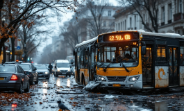 Pullman incidentato a Torino con ragazzi a bordo