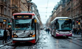 Incidente tra tram e autobus turistico a Milano con feriti