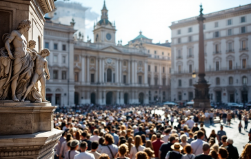 Papa Leone XIV durante il suo ministero in Italia