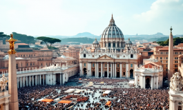 Papa Leone XIV durante la sua messa di insediamento