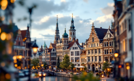 Mappa dell'Europa con simboli di integrazione e cooperazione