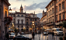 Mappa dell'Italia evidenziata in un contesto europeo