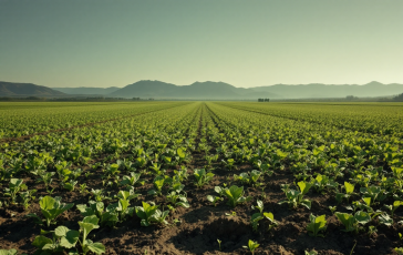 Opera di land art di Dario Gambarin che promuove la pace