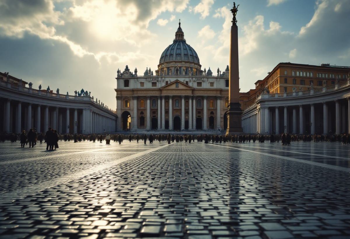 Leone XIV guida la preghiera del Regina Coeli in Vaticano