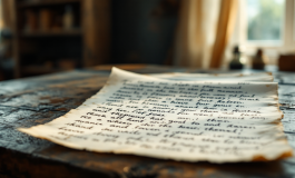 Immagine di una lettera straziante di una sorella