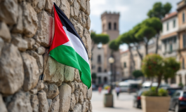 Bandiera palestinese simbolo di diritti civili e libertà