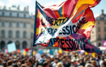 Discussione sulla libertà di espressione in Italia oggi