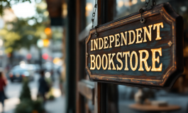 Scorcio di una libreria indipendente a Bari con libri antichi