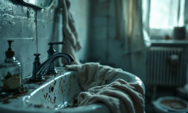 Immagine di una madre arrestata per omicidio del neonato