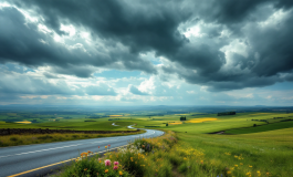 Immagine di nuvole scure e pioggia in arrivo