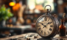 Orologio storico in fase di manutenzione con attrezzi