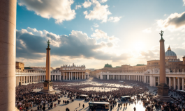 Papa Leone XIV durante la sua messa di insediamento