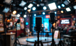 Monica Setta durante una trasmissione con GialappaShow