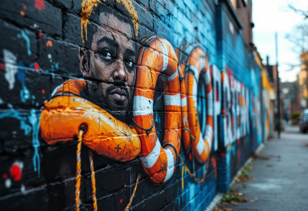 Il murale di aleXsandro Palombo: un simbolo di speranza a Milano