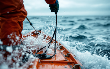 Immagine della nave Mare Jonio coinvolta nell'immigrazione