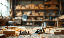 Immagine di una falegnameria a Roma dopo un omicidio-suicidio