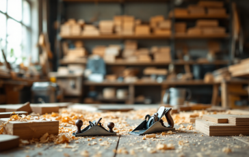 Immagine di una falegnameria a Roma dopo un omicidio-suicidio