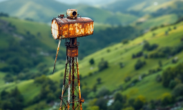 Pala eolica di Lutirano immersa nella natura