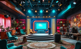 Paolo Bonolis durante un'intervista su Ciao Darwin