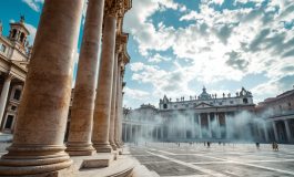 Papa Leone XIV in un momento di riflessione e preghiera