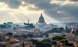 Papa Leone XIV durante la visita al Campidoglio