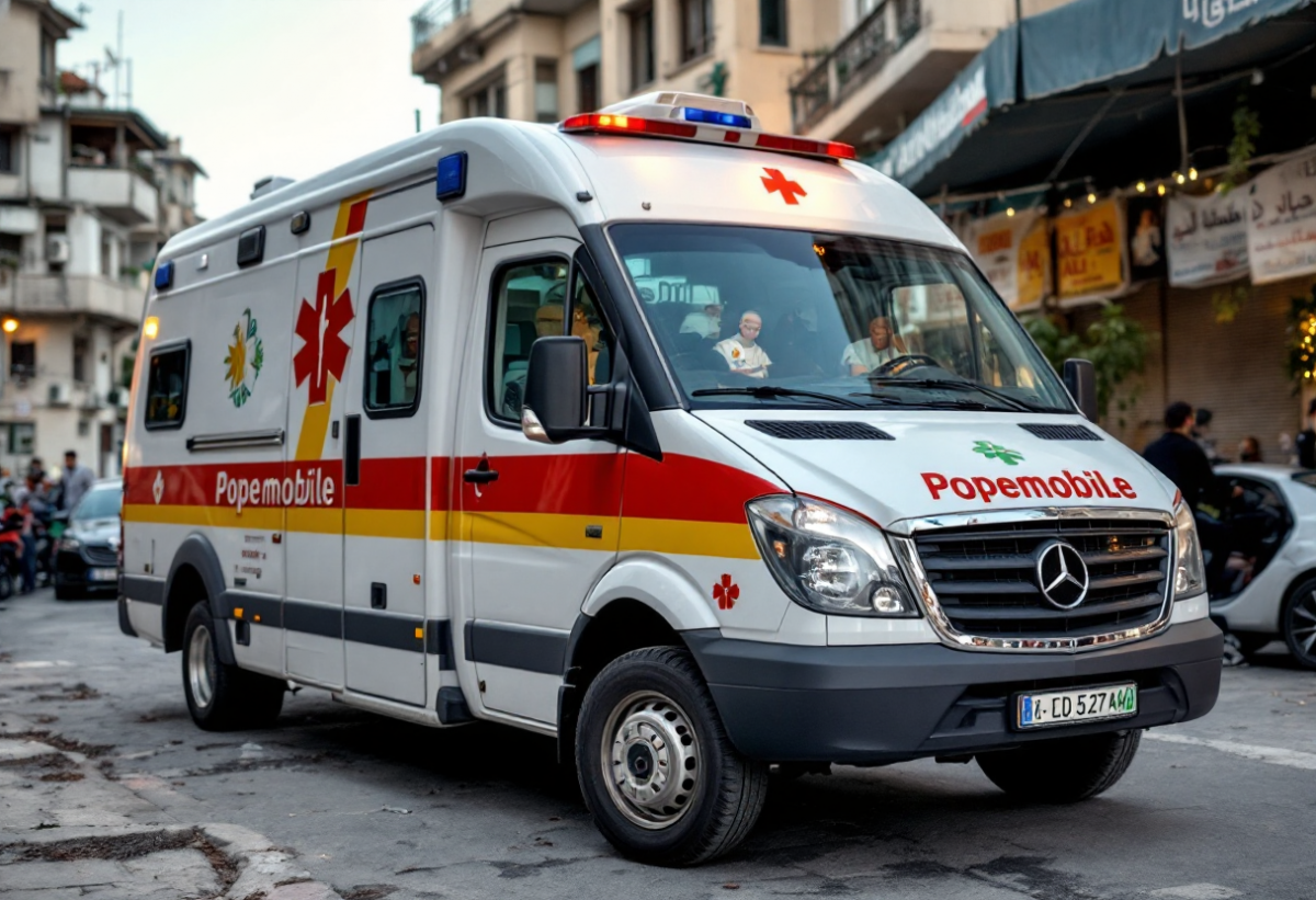 La papamobile diventa un'ambulanza per i bambini di Gaza