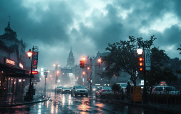 Mappa meteo Italia con avvisi di maltempo