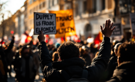 Manifestazione al Parlamento europeo contro il genocidio di Israele