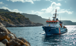 Operazioni di recupero del naufragio a Porticello