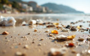 Rifiuti accumulati al Lido delle Monache in estate
