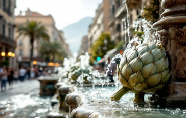 Fontana del Carciofo a Napoli dopo il restauro