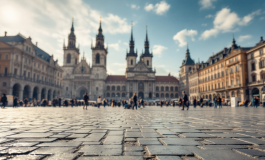 Membri di CasaPound durante un saluto romano