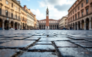Piazza San Giovanni in fase di ripristino dopo eventi