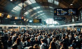 Treni fermi alla stazione di Roma durante sciopero