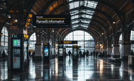 Manifestazione del personale ferroviario in sciopero