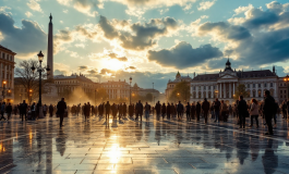 Manifestanti in conflitto con la polizia a Roma