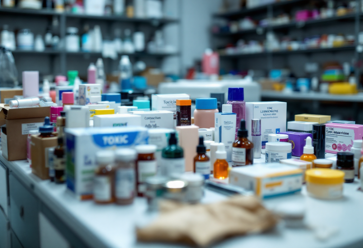 Sequestro di cosmetici pericolosi in Calabria e Lazio