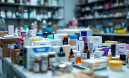 Immagine di cosmetici sequestrati in Calabria e Lazio