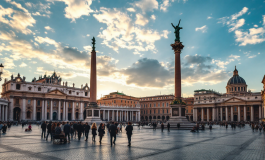 Forze dell'ordine durante la cerimonia di intronizzazione a Roma