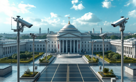 Immagine della sicurezza al Conclave con forze dell'ordine