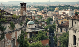 Immagine che rappresenta il degrado a Colle Oppio