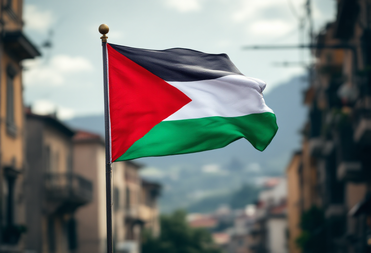 Il gesto del sindaco di Spoleto: bandiera della Palestina in segno di solidarietà
