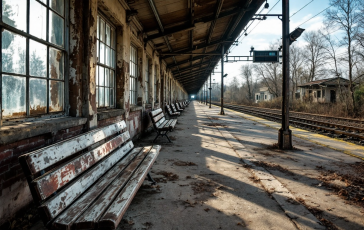 Vista della stazione di Rifredi, nodo ferroviario a Firenze