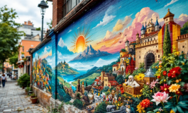 Opera di street art dedicata a Papa Leone XIV