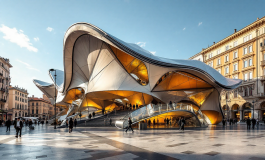 Tenda di avvolti a Torino che unisce tradizione e modernità